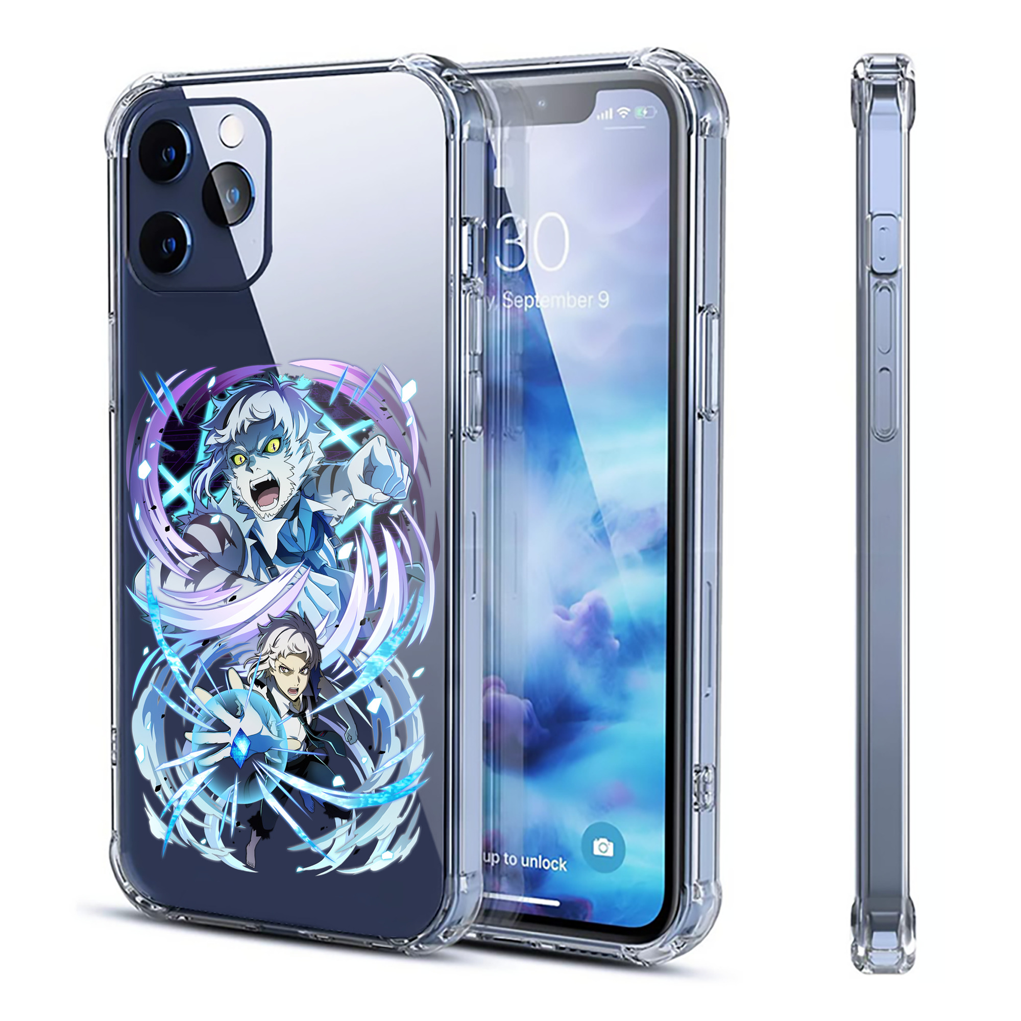 （画像用） 文豪ストレイドッグス Bungo Stray Dogs 【iPhone 12シリーズ対応】透明スマホケース（クリアソフトケース）